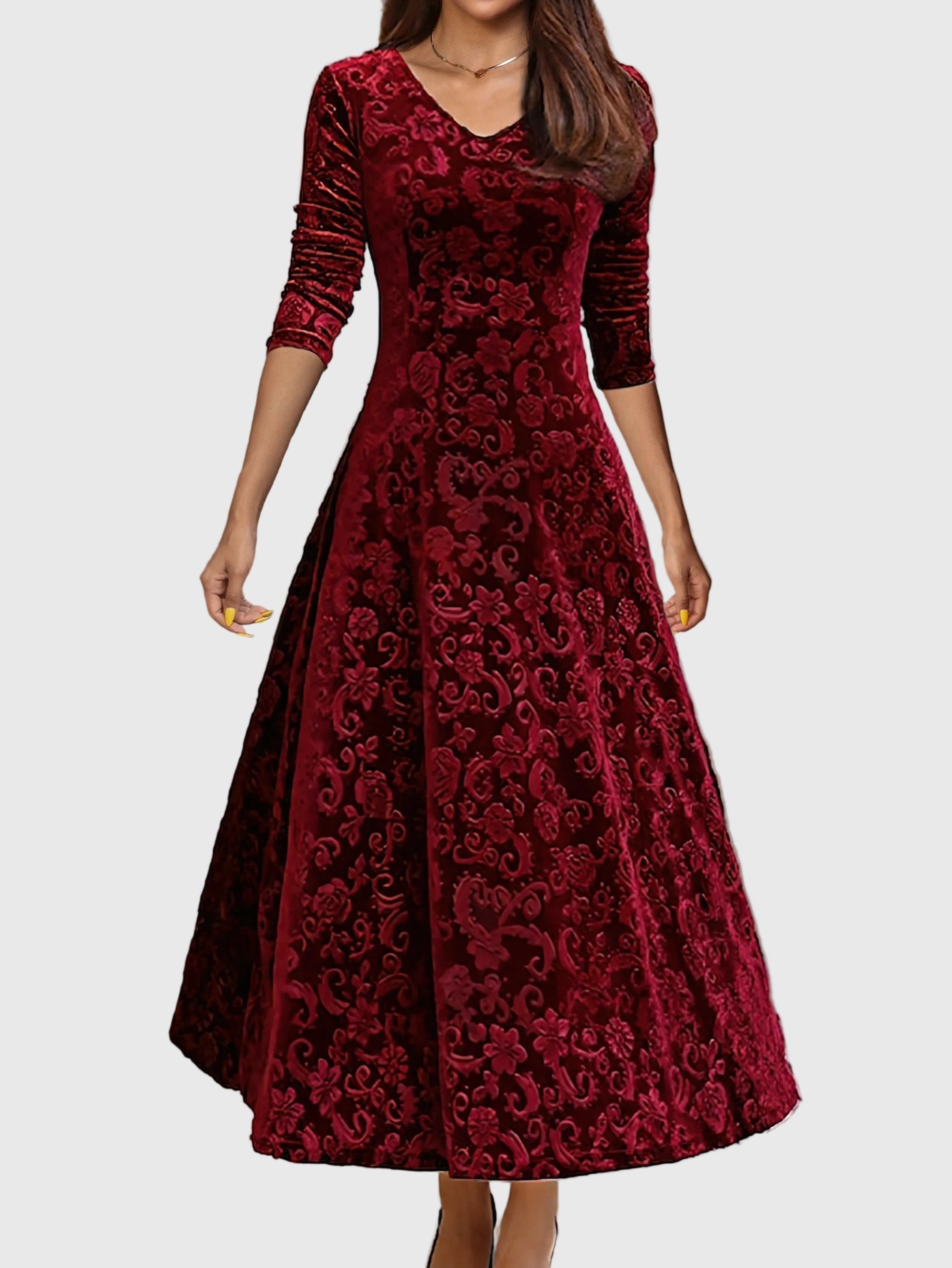 Noémi - Ünnepi Velúr Elegancia Ruha