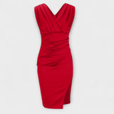 Desi - V-kivágású ruha és hasíték