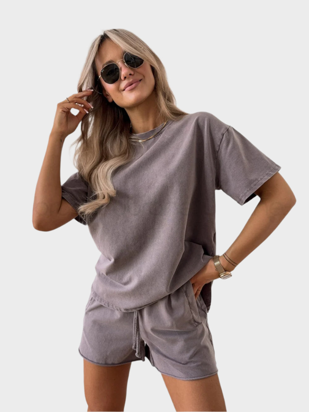Casual T-shirt és Jogger Nadrág Szett