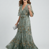 Aleksandra | Halter Bloom Flow Maxi Ruha