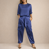 Clara | Lazac Satin Cargo Szett