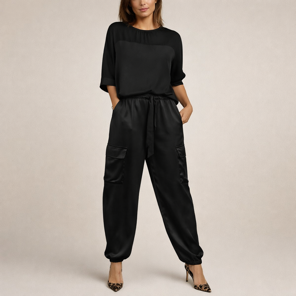 Clara | Lazac Satin Cargo Szett