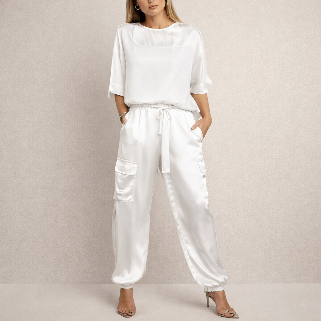 Clara | Lazac Satin Cargo Szett