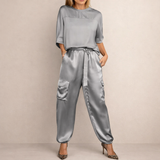 Clara | Lazac Satin Cargo Szett