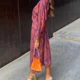 Celeste | Midi Ruha Eleganza Fiorita