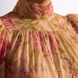 Rosário | Hosszú Virágos Chiffon Ruha