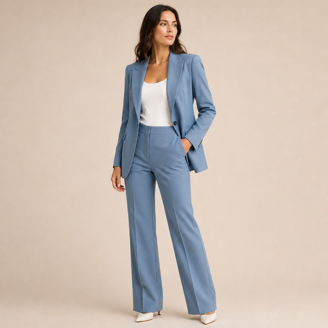 Vanessa™ | Elegáns szett széles nadrággal