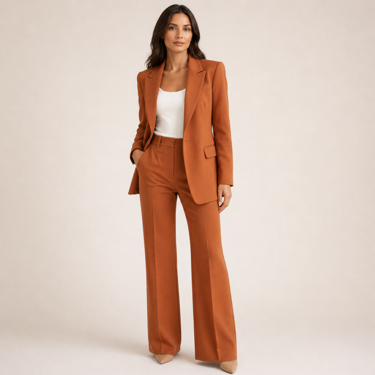 Vanessa™ | Elegáns szett széles nadrággal