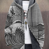 Nálha™ | Luxus művészeti ihletésű kapucnis dzseki cipzárral
